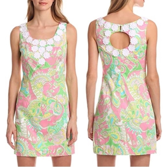 Lilly Pulitzer Dresses & Skirts - Lilly Pulitzer Chin Chin Elephant Print Nina Shift Dress Size 2